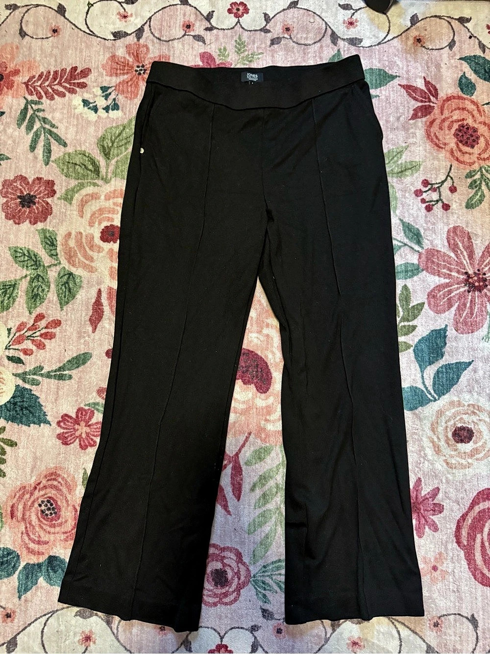 Jones New York Wide Leg Black Size Large
